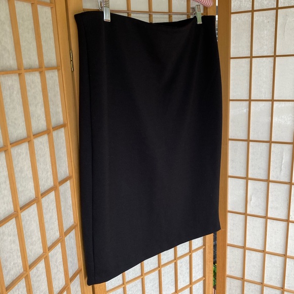 Philosophy Black Stretch Pencil Skirt Career SZ 12 - Picture 3 of 11